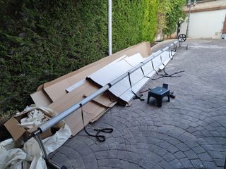 Enrollador lona piscina 8m - Metal