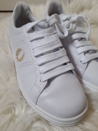 Zapatillas Fred Perry blancas, talla 41