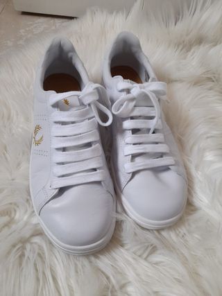 Zapatillas Fred Perry blancas, talla 41