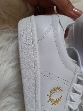 Zapatillas Fred Perry blancas, talla 41