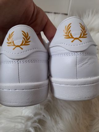 Zapatillas Fred Perry blancas, talla 41