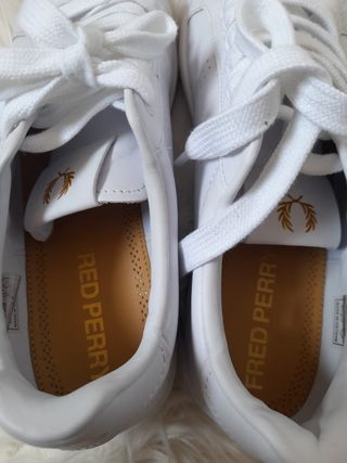 Zapatillas Fred Perry blancas, talla 41