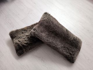 Fundas cojines marrón - Felpa