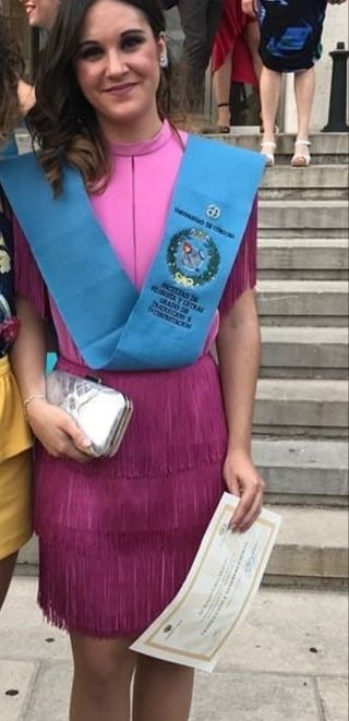Vestido flecos rosa - cóctel