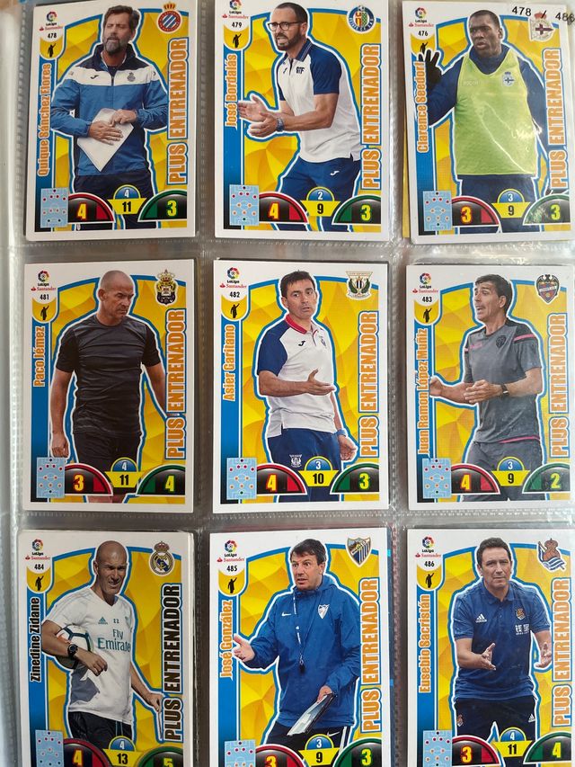 Adrenalyn 2017-18: cromos entrenadores