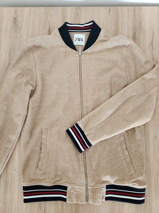 Chaqueta bomber ZARA beige hombre