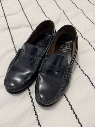 Zapatos mocasines 1901 Piel azul marino