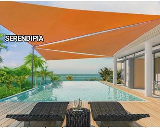 2  TOLDOS VELA TRIANGULARES IMPERMEABLES 4X4X4