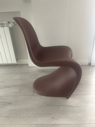 4 sillas Panton marrón chocolate