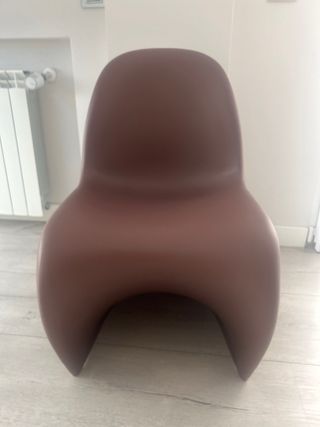 4 sillas Panton marrón chocolate