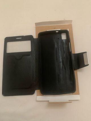 Funda AQUARIS E5 - Negra
