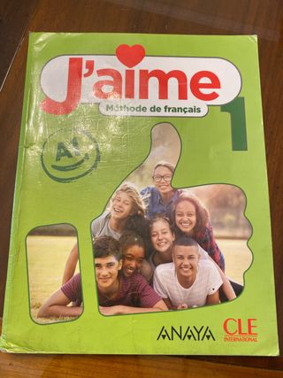 Libro frances J’aime 1 ESO Anaya