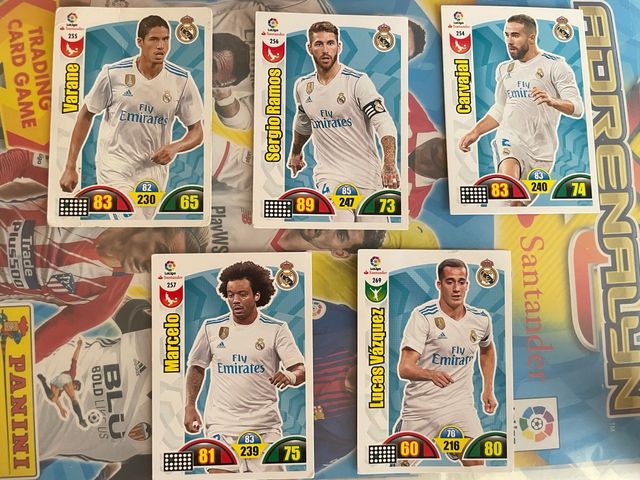 Cartas Adrenalyn Real Madrid 2017-18