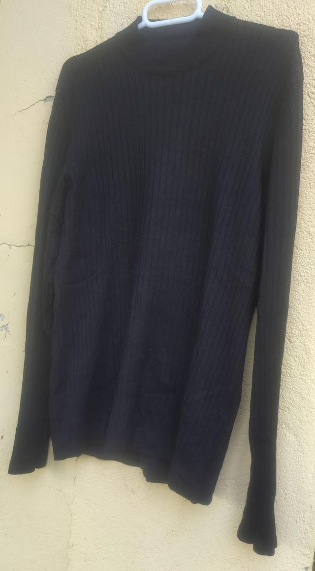 Jersey negro hombre, talla M