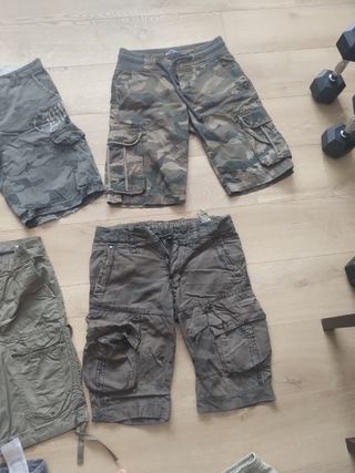 Polo Lonsdale & lote Pantalones militares 