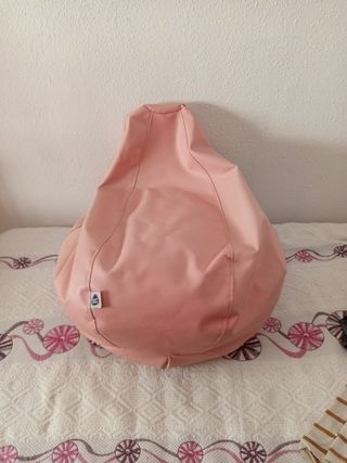 Puff rosa polipiel