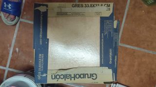 Azulejos Gres 33.8x33.8cm Marrón