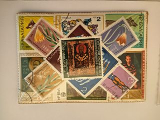 Sellos antiguos URSS y Bulgaria