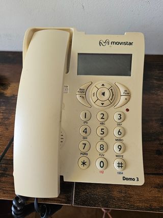 Teléfono fijo Movistar Domo 3 beige