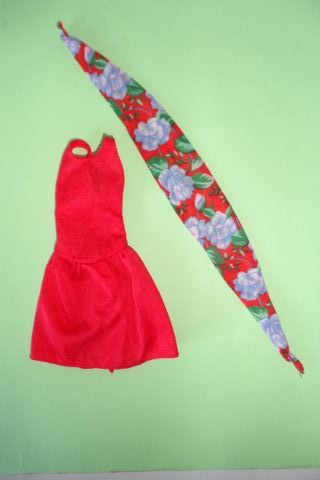 Barbie Pretty Choices #4119 abito rosso vintage 87