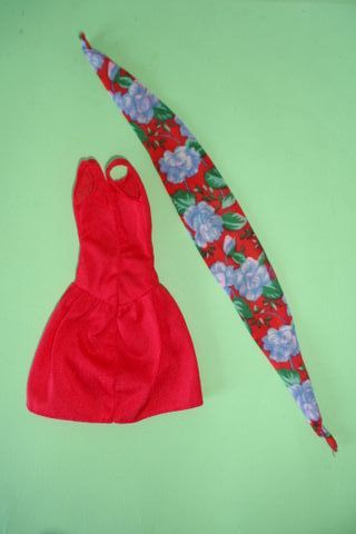 Barbie Pretty Choices #4119 abito rosso vintage 87