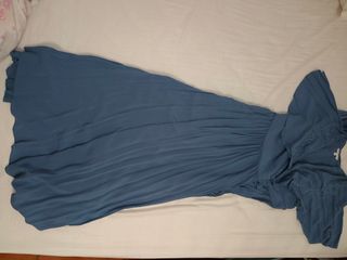 Vestido azul fiesta largo