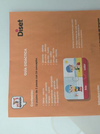 Puzzle opuestos - 12 puzzles 24 conceptos