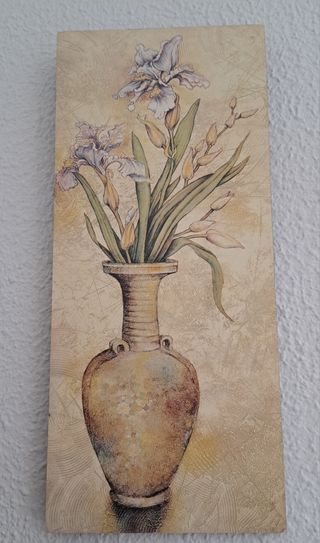 Cuadro jarrón flores - Decoración