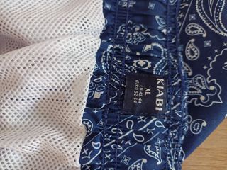 Bañador azul elegante hombre con bolsillos y forro