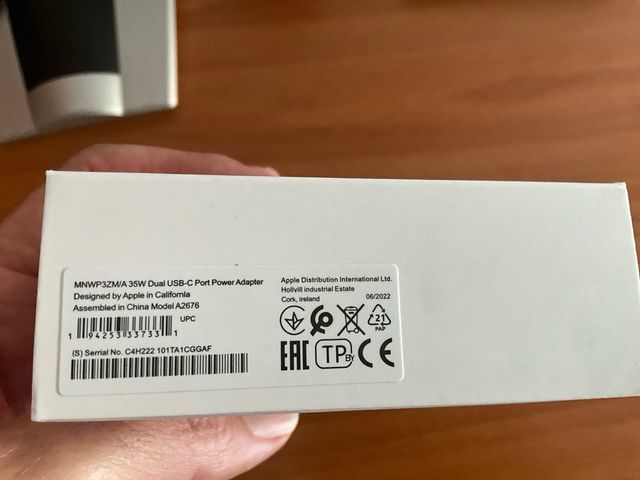 Adaptador Apple 35W Dual USB-C