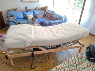 Rete letto singola motorizzata + materasso
