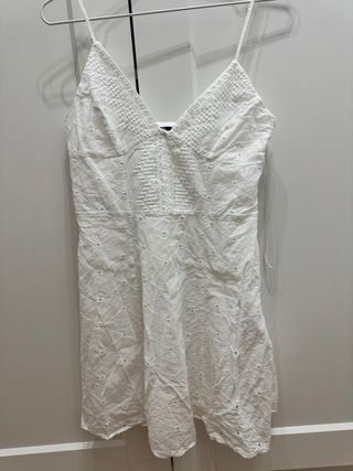 Vestido Zara blanco, talla M