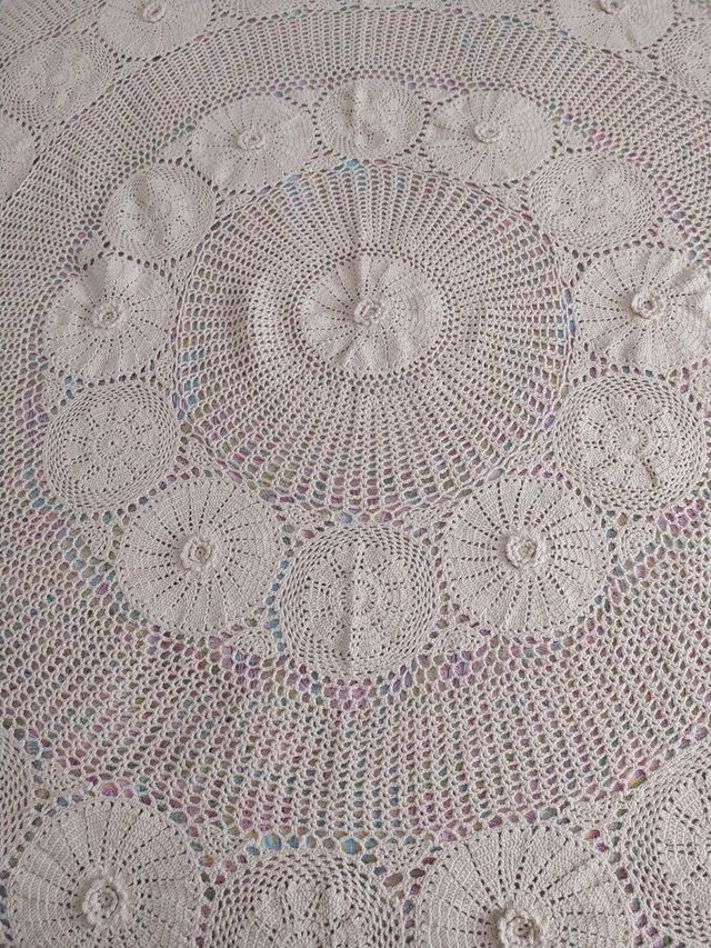 Tapete crochet redondo