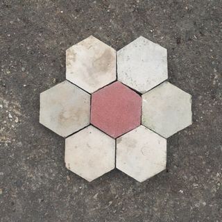 Baldosas hexagonales antiguas (400uds)