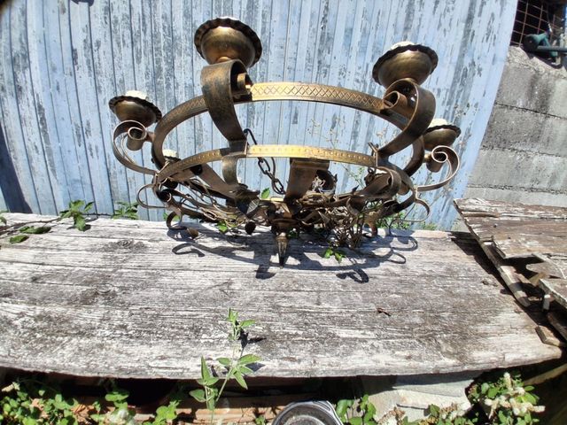 Lampara techo vintage metal