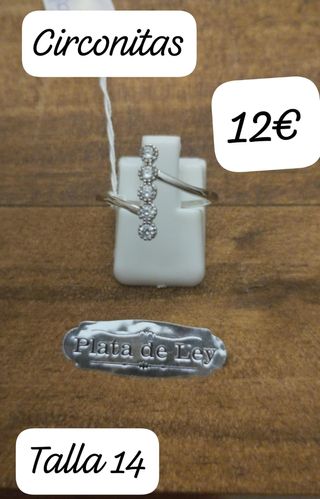 Anillo plata turquesa Talla 12