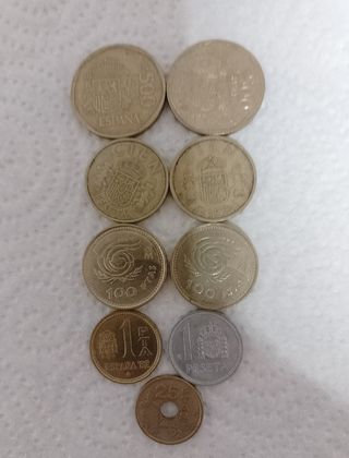 8 Monedas Peseta España