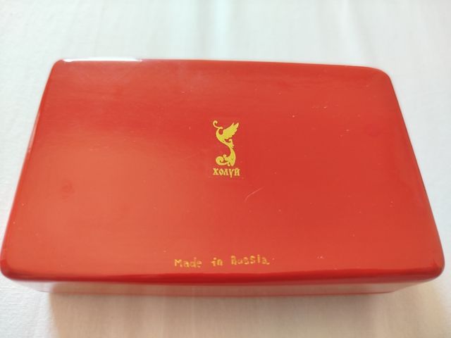 Caja Rusa Vintage Pintada a Mano