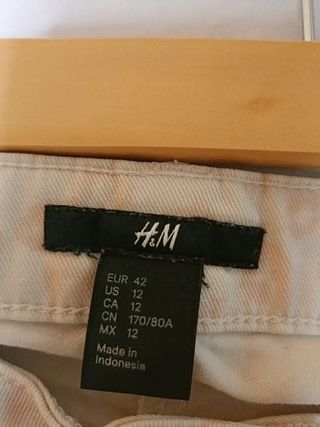 Pantalones beige HM - Talla XL