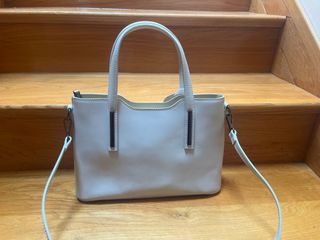 Bolso de mano beige