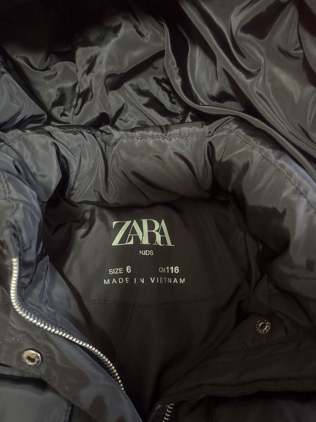 Abrigo Zara negro - Talla 6