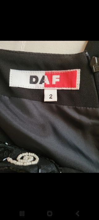 Vestido Negro Largo Fiesta Talla 36