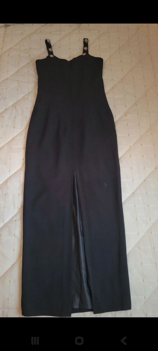 Vestido Negro Largo Fiesta Talla 36