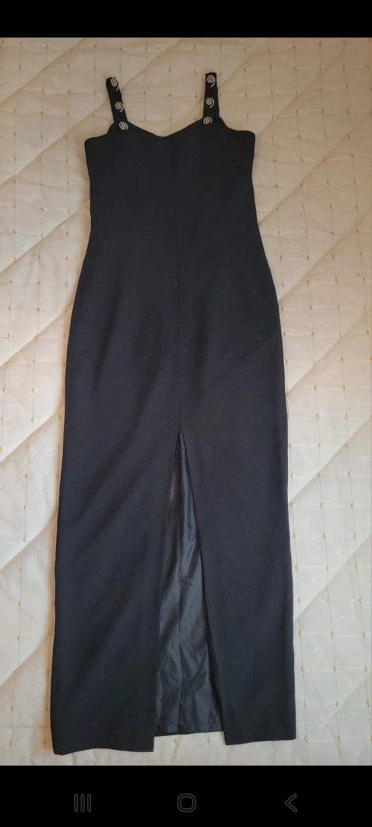 Vestido Negro Largo Fiesta Talla 36