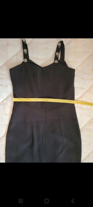 Vestido Negro Largo Fiesta Talla 36