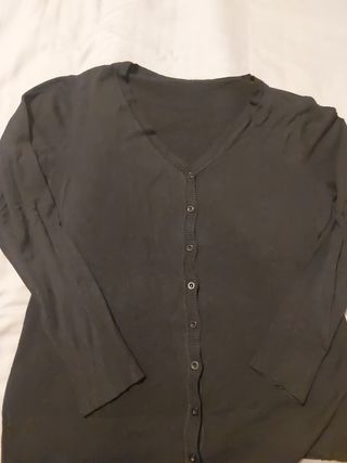 Chaqueta negra punto - XL/XXL.