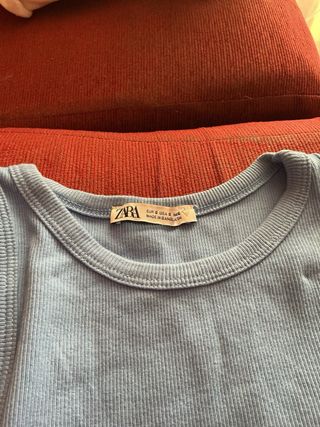 Top Zara azul talla S