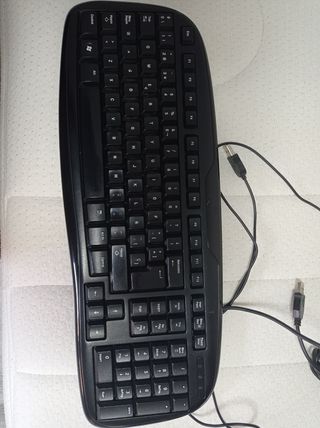 Teclado y ratón negros