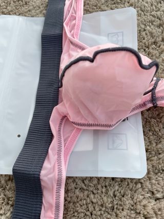 Tanga Hombre Rosa-Gris M