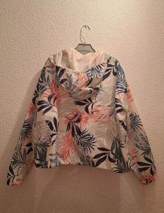 Chaqueta/Chubasquero acolchada de flores